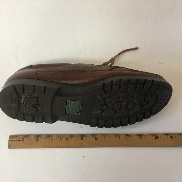 Natural Sports Vintage Boat Shoe Mens's Size 10 Dockside Leather Brown Preppy - Picture 14 of 15